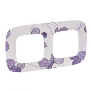 Рамка "Флора". 2-постовая универсальная. Valena ALLURE — изображение 1