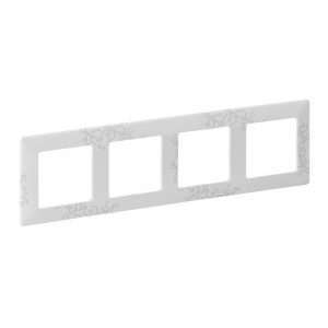 Рамка "Эл Грей". 4-постовая универсальная. Valena LIFE — изображение 1