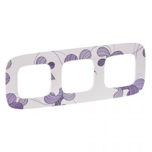 Рамка "Флора". 3-постовая универсальная. Valena ALLURE — изображение 1