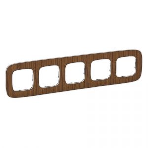Рамка "Орех". 5-постовая универсальная. Valena ALLURE — изображение 1