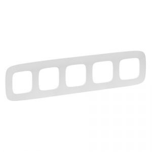 Рамка "Белая". 5-постовая универсальная. Valena ALLURE — изображение 1