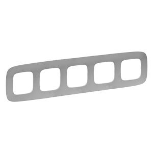 Рамка "Алюминий". 5-постовая универсальная. Valena ALLURE — изображение 1