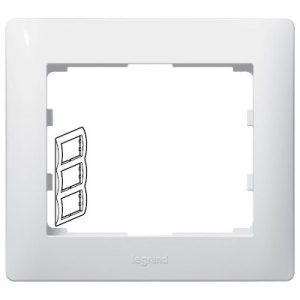 Рамка 3 поста - вертикальный монтаж - Титан - Galea Life — изображение 1