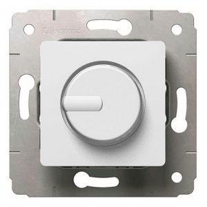 Светорегулятор поворотный 300 Вт, белый. Cariva — изображение 1