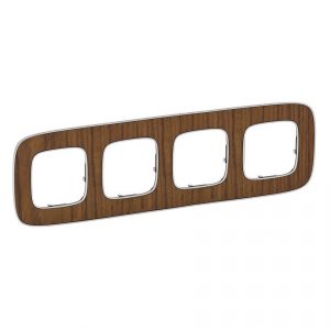 Рамка "Орех". 4-постовая универсальная. Valena ALLURE — изображение 1