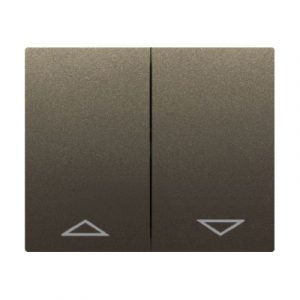 Клавиша двойная для механизмов управления рольставнями - Тёмная бронза - Galea Life — изображение 1