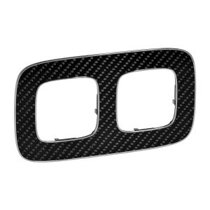 Рамка "Карбон". 2-постовая универсальная. Valena ALLURE — изображение 1