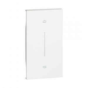 LIVING NOW. Лицевая панель для выключателей рольставень (горизонтальное размещение) 2 модуля.Цвет Белый. — изображение 1