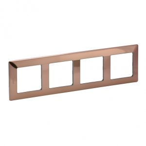 Рамка "Медь". 4-постовая универсальная. Valena LIFE — изображение 1