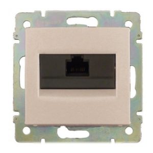 Розетка компьютерная категория 6 FTP Слоновая кость Valena — изображение 1