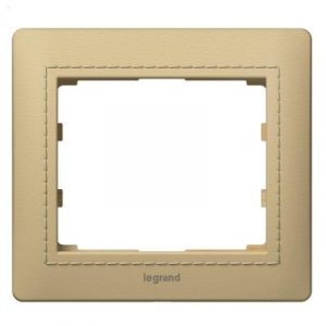 Рамка 1 пост - из натуральной кожи - Светлая Кожа/Havana - Galea Life — изображение 1