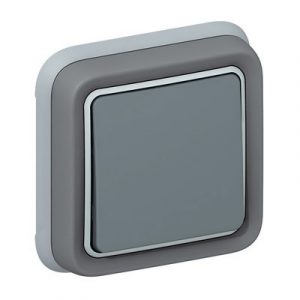 Однополюсный переключатель на 2 направления - 10 AХ - 250 В - Серый - Программа Plexo — изображение 1