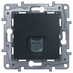 Розетка телефонная Legrand Etika 672640 (антрацит) — изображение 5