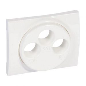 Лицевая панель для розеток TV-FM-SAT - Белый - Galea Life — изображение 1
