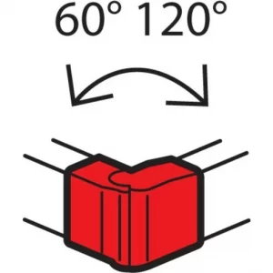 Внешний изменяемый угол Legrand METRA от 60 до 120 - для кабель-каналов 85x50 638022 — изображение 3