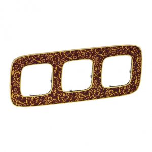 Рамка "Барокко Пурпур". 3-постовая универсальная. Valena ALLURE — изображение 1