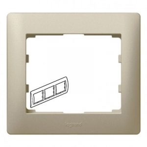 Рамка 3 поста - горизонтальный монтаж - Титан - Galea Life — изображение 1