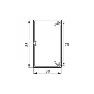 Кабель-канал Legrand METRA 85х50 L2000 пластик 638080 — изображение 1