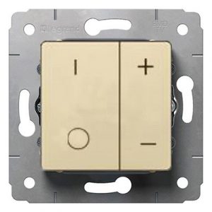 Светорегулятор 600 Вт, слоновая кость. Cariva — изображение 1