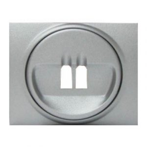 Лицевая панель для одиночной розетки для колонок - Алюминий - Galea Life — изображение 1