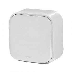 Переключатель 10A 1 клав, Белый. Quteo — изображение 1