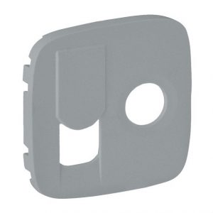 Лицевая панель розетки TV-RJ45. Алюминий. Valena ALLURE — изображение 1