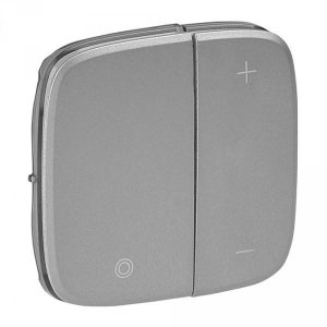 Лицевая панель для кнопочного светорегулятора. Алюминий. Valena ALLURE — изображение 1