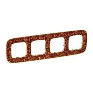 Рамка "Барокко Пурпур". 4-постовая универсальная. Valena ALLURE — изображение 1