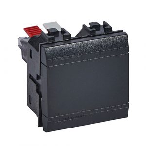 L4003M2A LivingLight Переключатель с автоматическими клемами, размер 2 модуля, цвет антрацит — изображение 1