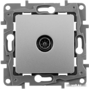 Розетка телевизионная Legrand Etika 672451 (алюминий) — изображение 1