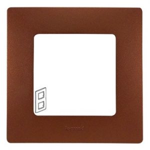 Рамка 2 поста цвет Какао ETIKA — изображение 1