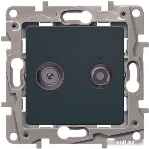 Розетка телевизионная Legrand Etika 672657 (антрацит) — изображение 1