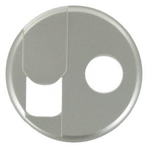 Лицевая панель розетки телефон+ТВ (RJ11+TV) - Титан - Программа Celiane — изображение 1