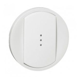 Лицевая панель выключателя с подсветкойиндикацией, Белая - Программа Celiane — изображение 1