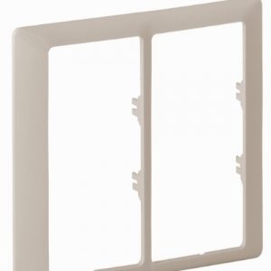 Рамка "Слоновая кость". Для двойных розеток. 2-постовая. Valena LIFE — изображение 1