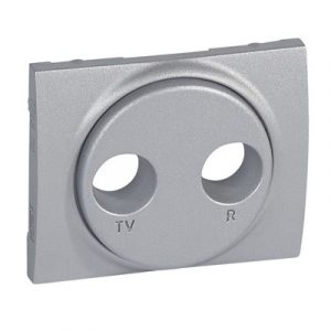 Лицевая панель для розетки TV-FM - Алюминий - Galea Life — изображение 1