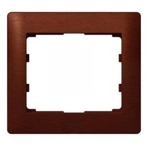 Рамка 1 пост - из дерева - Махагон/Mahogany - Galea Life — изображение 1