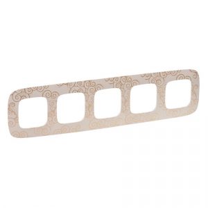 Рамка "Нарцисс золото". 5-постовая универсальная. Valena ALLURE — изображение 1