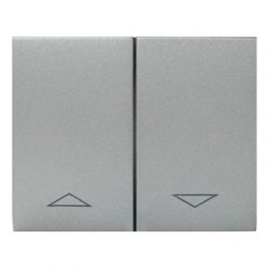 Клавиша двойная для механизмов управления рольставнями - Алюминий - Galea Life — изображение 1