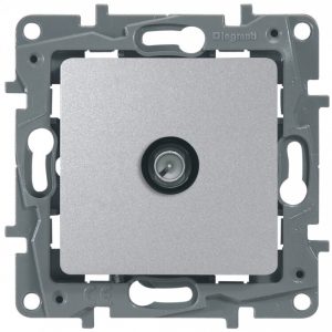 Розетка телевизионная Legrand Etika 672451 (алюминий) — изображение 3