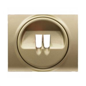 Лицевая панель для одиночной розетка для колонок - Кат. № 7 757 85 - Титан - Galea Life — изображение 1