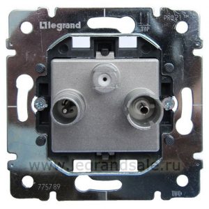 Розетка TV-RD-SAT 1,5 дБ простая - Galea Life — изображение 1