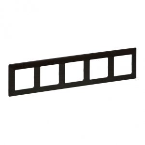 Рамка "Темное дерево". 5-постовая универсальная. Valena LIFE — изображение 1