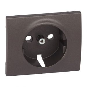 Лицевая панель для розетки 2К+З - Тёмная бронза - Galea Life — изображение 1