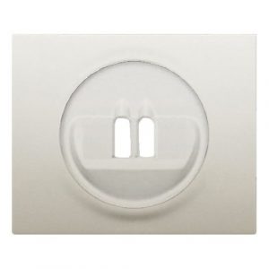 Лицевая панель для одиночной розетки для колонок - кат. № 7 757 85 - Жемчуг (Перламутр) - Galea Life — изображение 1