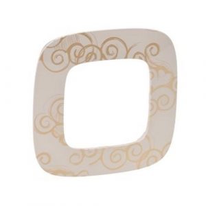 Рамка "Нарцисс золото". 1-постовая универсальная. Valena ALLURE — изображение 1