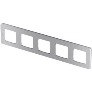 Рамка декоративная универсальная Legrand 673972 Inspiria 5 постов алюминий — изображение 3
