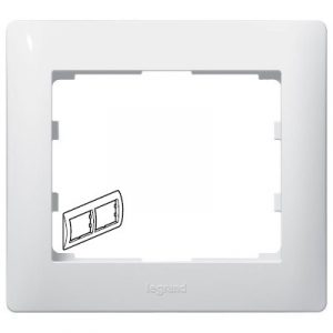 Рамка 2 поста - горизонтальный монтаж - Белый - Galea Life — изображение 1