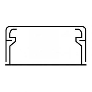 Мини-плинтус DLPlus 40x20 - 1 секция - белый — изображение 1