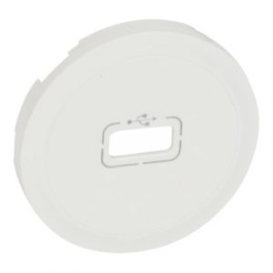 Лицевая панель для механизма USB розетки, Белая - Программа Celiane — изображение 1